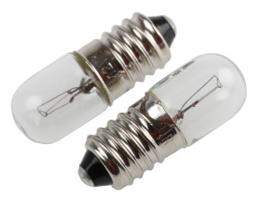 Oświetlenie wskaźnika 12 V E10 bezbarwna 11 lm RS PRO rozmiar T3 1/4