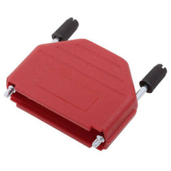 Encitech 6353-0103-03 D-Sub Housing 25-Pin Red Plastic 180&#xB0; 1pc