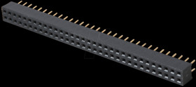 2x 32-pin socket terminal strip, straight, RM 2.00