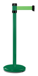 Słupek taśmy długość taśmy 2m Słupek odgradzający Ø 51mm Zielony