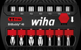 42116 Wiha BitBuddy, 7-piece mixed, 49 mm, TY-Bit