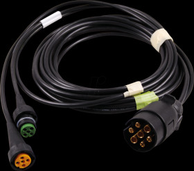Trailer - Connection cable for rear light, 4m, 7-pin