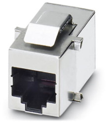 Modular adapter, RJ45 socket to RJ45 socket, straight, Cat 3, 1654552