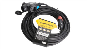 Przedłużacz Jednofazowy Z Rozgałęźnikiem 20M, Przewód H07rn-F 3X2,5Mm2