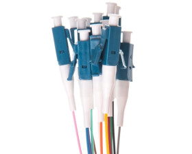 Pigtail światłowodowy 12szt, LC simplex, SM 9/125,OS2, 2m, LSZH, 12 kolorów DK-29332-02