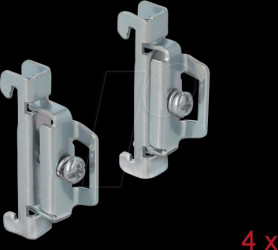 66231 DIN Rail End Clamp Stainless Steel screwable 4 pieces