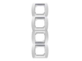 GAZELA Ramka 4 poczwórna pionowa biały R-4JV/00 OSPEL