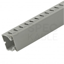 Kanał grzebieniowy 25x25mm szary korytko kablowe z pokrywą MUTLUSAN