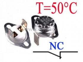 Termostat bimetaliczny 16A 250VAC 50°C pionowy NC
