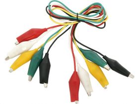 PRZEWODY Z KROKODYLAMI KPL.5SZ