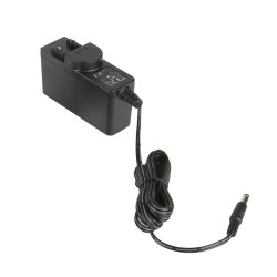 Adapter AC/DC Uwy 12V dc Iwy 3A 2,1 x 5,5 x 11 mm z plusem w środku, wersja kątowa 36W typ wtyczki: Wymienny