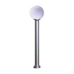 Lampa ogrodowa ANA słupek chromowany zewnętrzny z kloszem na E27 K-LP270-1000 Kaja Lighting