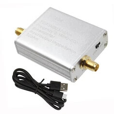HT004 100K-6GHz Szerokopasmowy Wzmacniacz Niskoszumny 20dB Wysoki Wzmocnienie Pełnopasmowy Niskoszumny Wzmacniacz z Kablem USB