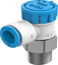 Zawór regulacyjny pneumatyczny Exhaust Air One-way Flow Control z przełącznikiem pokrętnym R 1/4 Festo 1/4in
