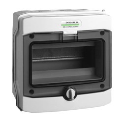 Rozdzielnica modułowa 1x8 natynkowa IP65 drzwi przeźroczyste PHS