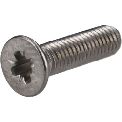 R-TECH 337095 Pozi Countersunk A2 Stainless Steel Screws M3 12mm - Pack Of 100