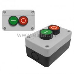 Przycisk czerwony + zielony w obudowie SALB213