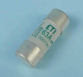 63A/22x58mm aM CER.BEZP.500V