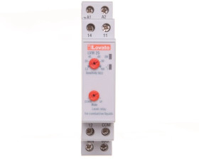 Przekaźnik kontroli poziomu cieczy, funkcje opróżniania lub napełniania, regulacja czułości, zasilanie 24...240VAC/DC LVM25240
