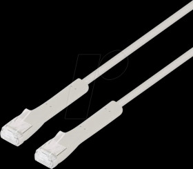 745154 RJ45 Slim-Patch cable, Cat. 6a F/FTP, 2 m, gray
