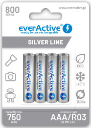 Akumulator AAA R03 800mAh NiMH everActive (blister 4szt.)