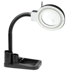 Lampa z lupą Yihua 708 LED 90mm 3D-10D - czarna z organizerem