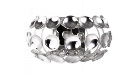 Kinkiet Dekoracyjny Chromowany Ferrara W Stylu Glamour Z Gniazdem E14...