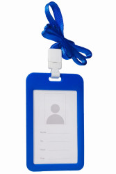 Etui na kartę zbliżeniową z zawieszką - PP Holder/V/BL-Z