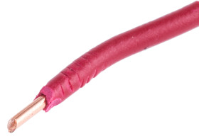 Przewód montażowy 1,5mm² Czerwony RS PRO 450/750 V dł. 100m Certyfikat CENELEC , certyfikat norm zharmonizowanych, IEC