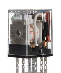 Przekaźnik mocy 48V dc DPDT Omron 10 A 900mW, Wciskane 2,725 kΩ Wciskane