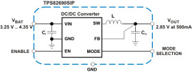 500-mA, High-Efficiency MicroSiP™ Step-Down Converter (Profile