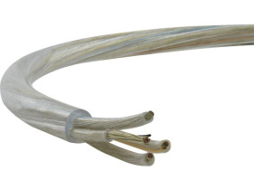 Przewód prądowy H03VV-F / OMY 300V 4x0,75 przezroczysty linka Alkri /100m/