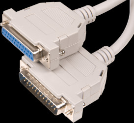 78022-5 D-Sub extension, 1:1, 25-pin, plug/socket, 5 m