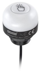 Przycisk dotykowy pojemnościowy 10-30V DC 30mm przewód 1m kształt kopułka” PNP-NO niestabilny T0-SCB30MP6PC1