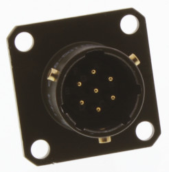 Złącze 7-pinowe Żeński Amphenol Limited Męski Montaż na kołnierzu MIL-DTL-26482 rozmiar 10