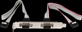 PLATE9M2P16 2 Port DB9 Serial Port Bracket Header