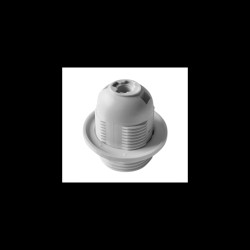 Oprawka termoplastyczna E27 z kołnierzem biała LH/E27-2/W Orno
