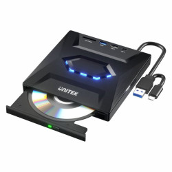 Nagrywarka DVD/CD UNITEK HUB USB Czytnik Kart SD
