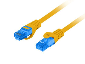 Kabel krosowy patchcord S/FTP kat.6A LSZH CCA pomarańczowy 10m