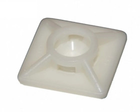 Element mocujący do opasek kablowych 12,7x12,7 biały ITA127127W /100szt./