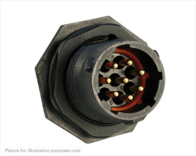 Złącze wielostykowe przemysłowe 8-pinowe, panelowe Wtyczka Souriau Sunbank by Eaton