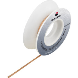 Toolcraft ZD-180 Desoldering Braid Length 1.5 m Width 1.0 mm