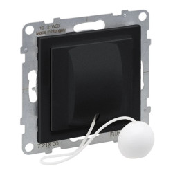 SUNO Przycisk przełączny cięgnowy czarny NO/NC 6A 250V zaciski automatyczne 721400