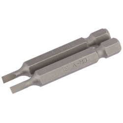 Draper 64009 5.5mm 1/4" Hex Plain Slot Insert Bit 25mm Long x 5