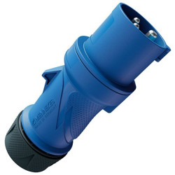 Złącze przemysłowe - zasilające 16A Wtyczka 230 V 3P MENNEKES Niebieski, szary IP54