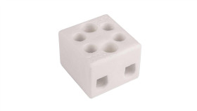 Złączka Gwintowa Porcelanowa Szkliwiona (Z Dwoma Otworami Do Przykręcania)...