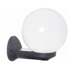 Oprawa ogrodowa E27 BRIDGE naścienna - kinkiet kula fi 150 mm biała 1303.001B