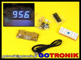 Zegar elektroniczny LED z termometrem