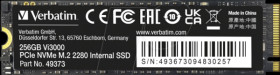 49373 Verbatim Vi3000 PCIe NVMe M.2 SSD 256 GB