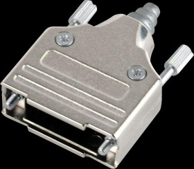 MHEE-25-K D-Sub cap, 25-pin, straight, silver, size B